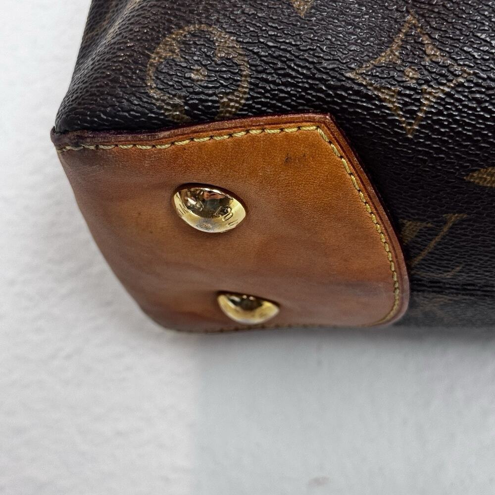 Vtg Louis Vuitton Wilshire PM Monogram Canvas Tote Bag Brown Y2K Preowned - Picture 8 of 16